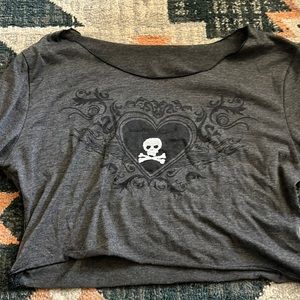 Skull crop top